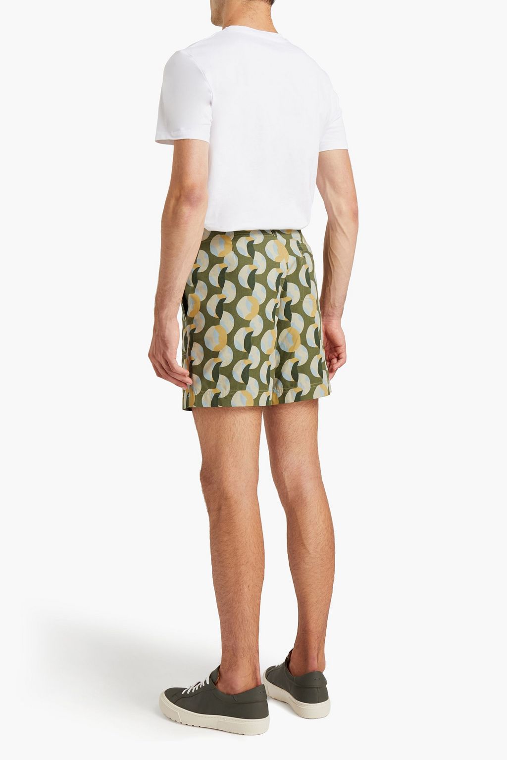 A.P.C. Printed cotton-canvas shorts