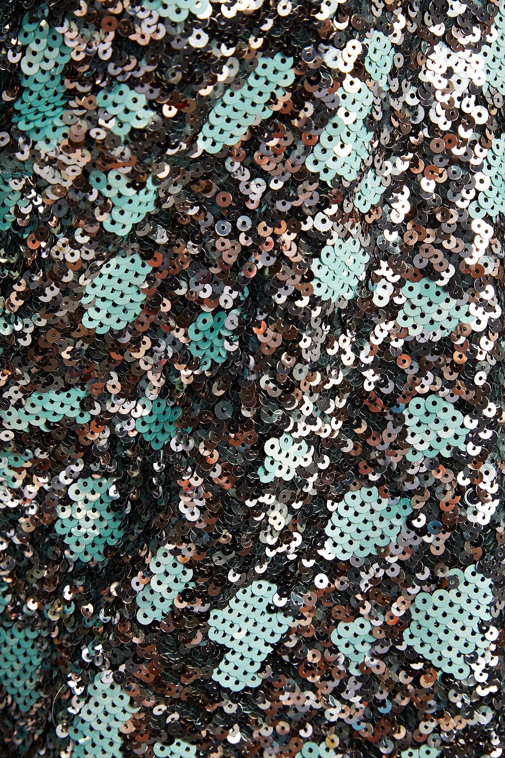 ROBERTO CAVALLI Sequined silk crepe de chine mini dress