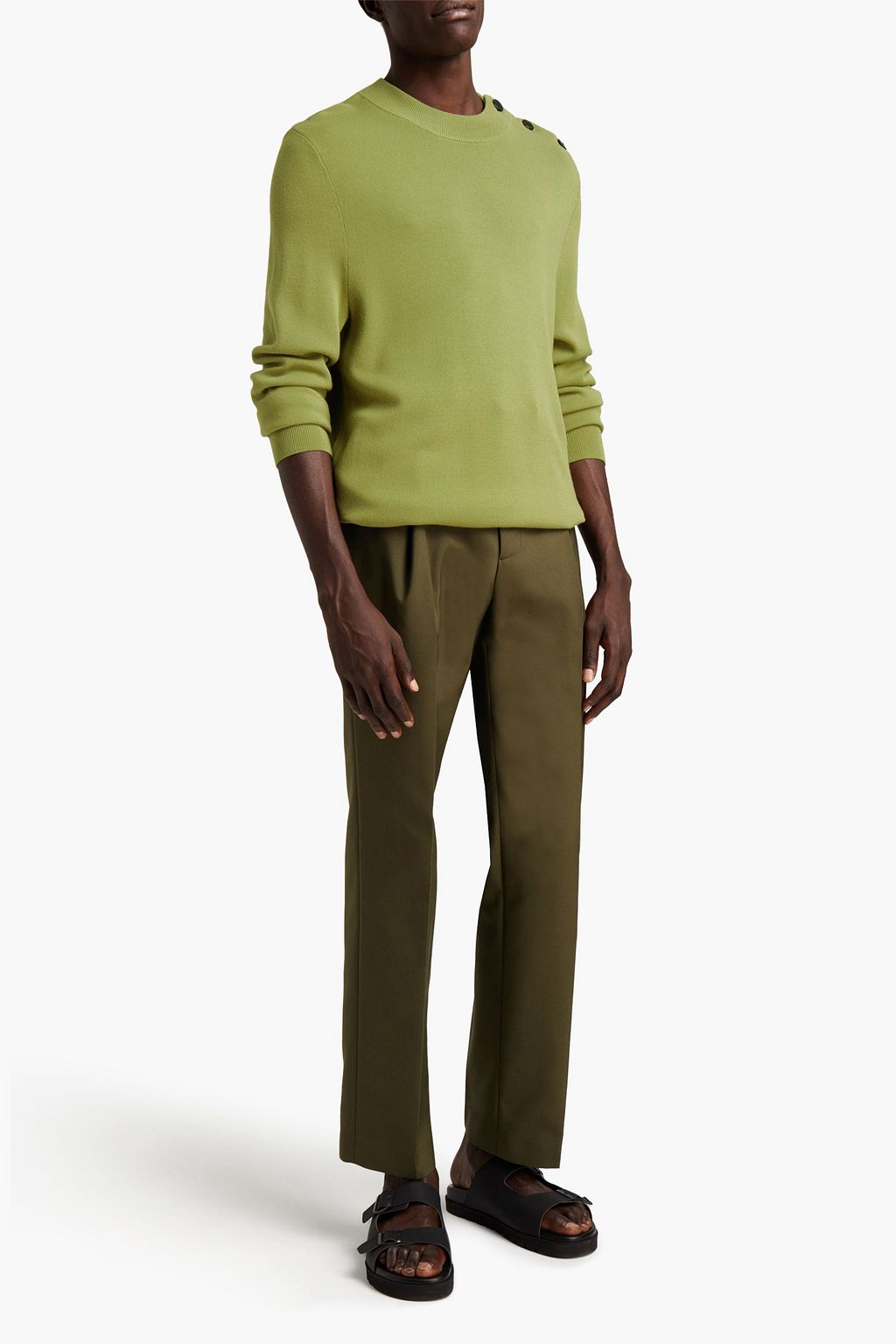 A.P.C. Button-detailed knitted sweater