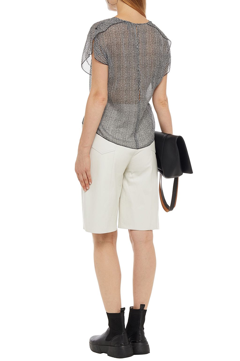 RAG & BONE Printed silk-blend chiffon blouse