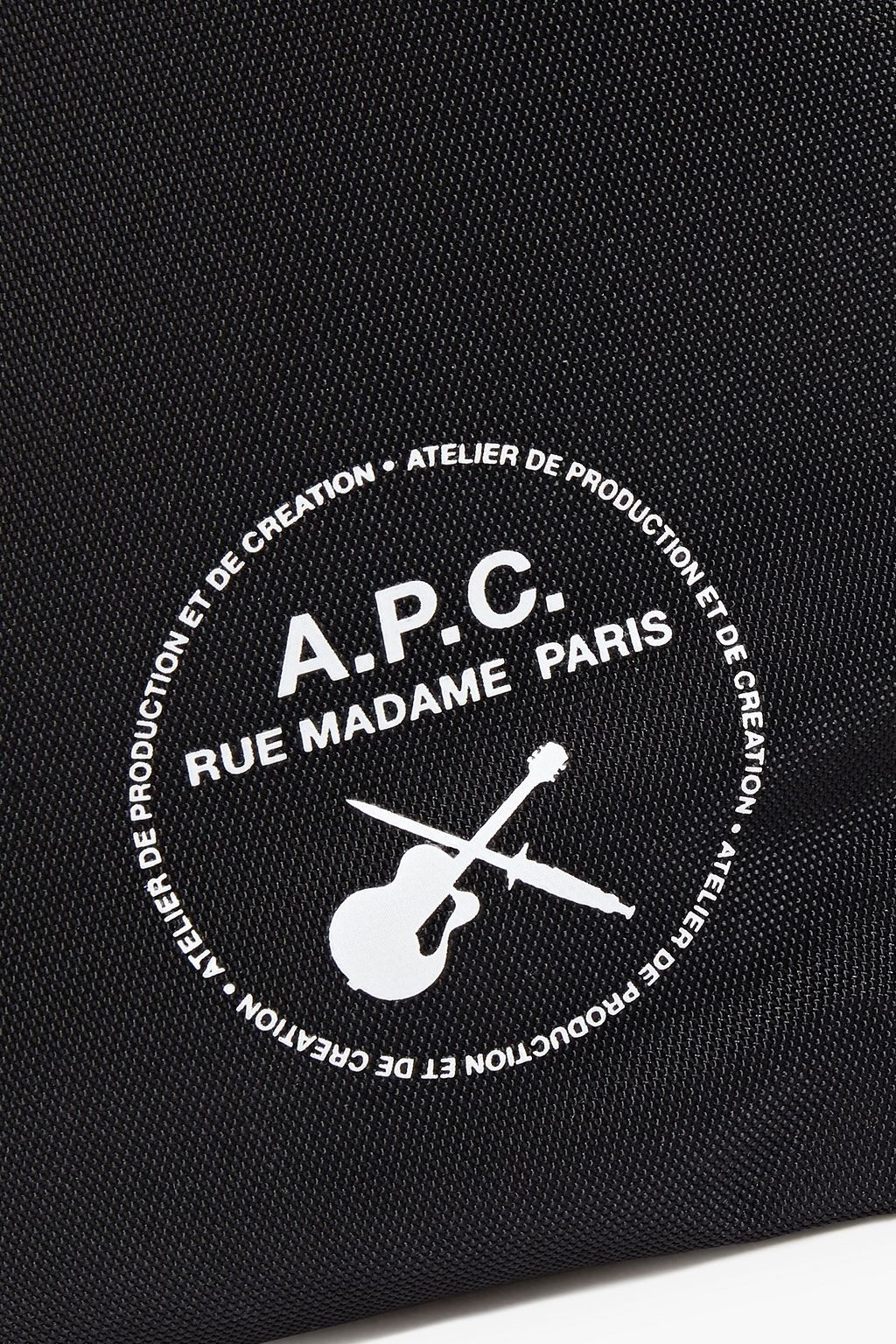 A.P.C. Leather-trimmed canvas belt bag
