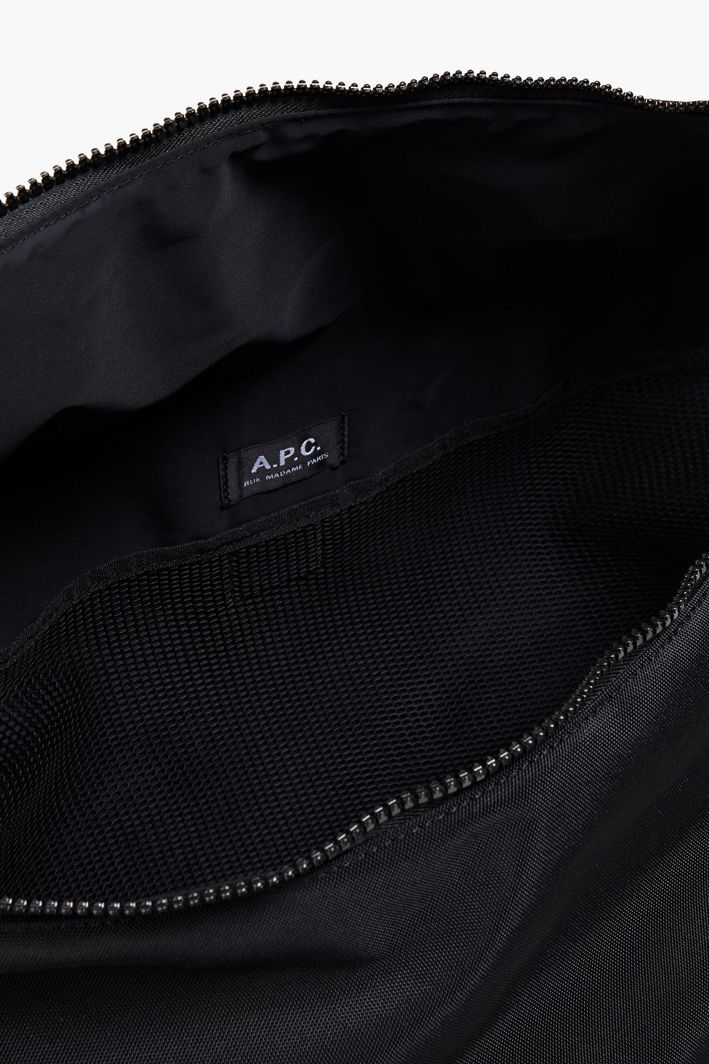 A.P.C. Leather-trimmed canvas belt bag