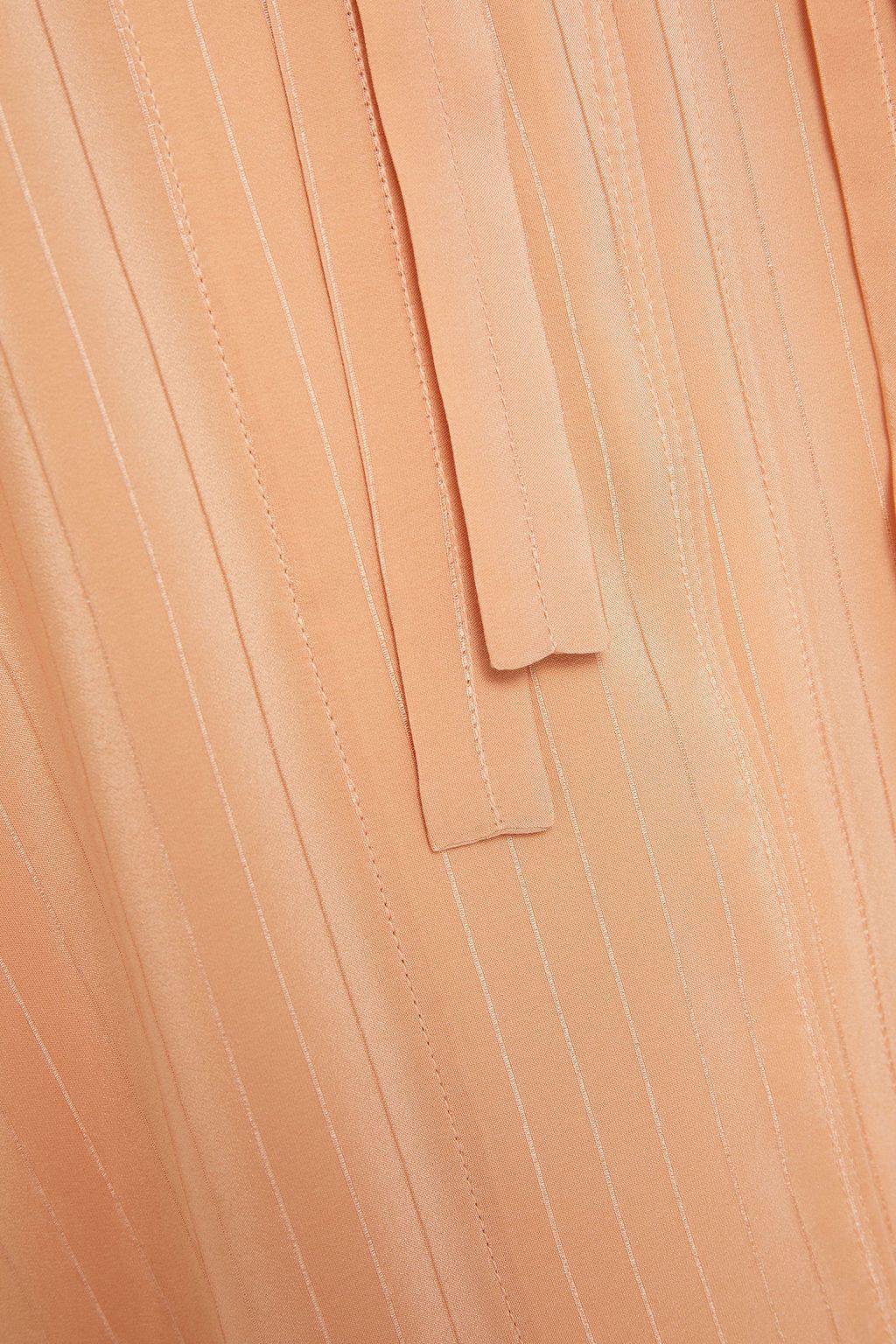 CHLOÉ Gestreifte Bluse aus glänzendem Seiden-Jacquard