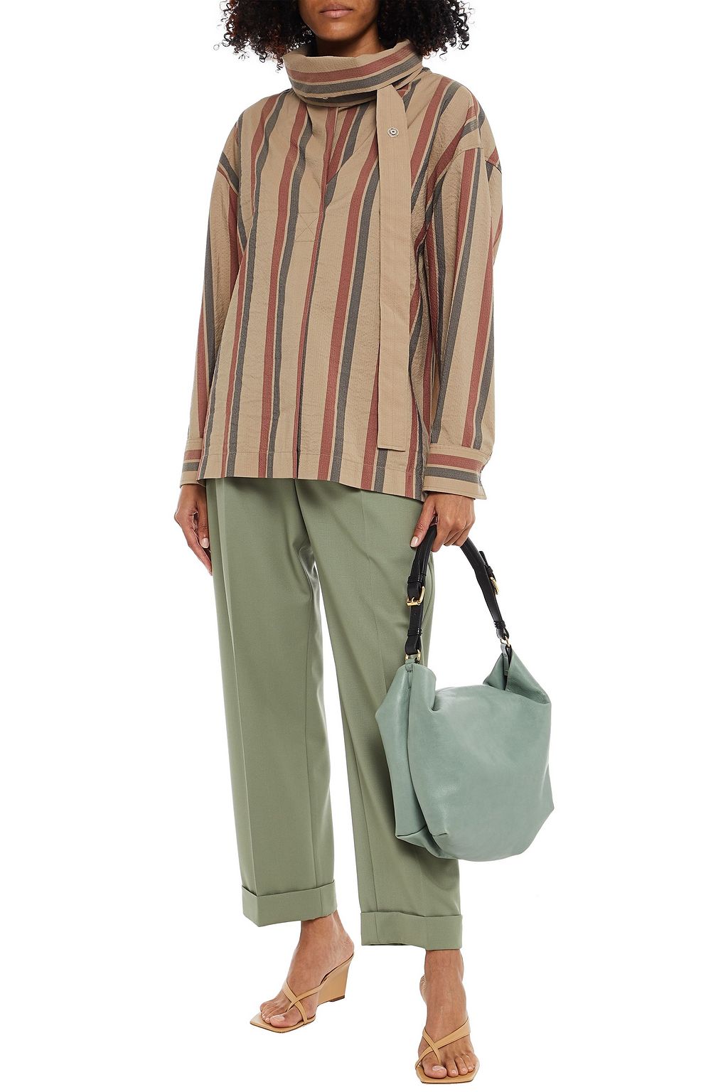 ACNE STUDIOS Striped wool-blend top