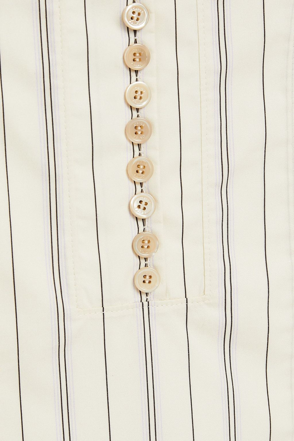 CHLOÉ Gestreiftes Tanktop aus Baumwollpopeline