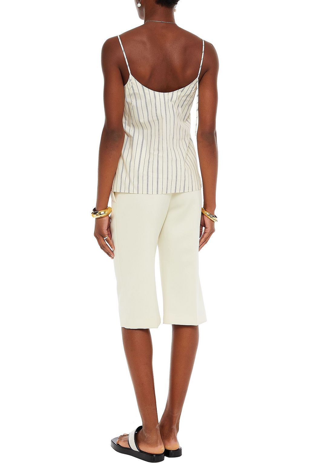 CHLOÉ Gestreiftes Tanktop aus Baumwollpopeline