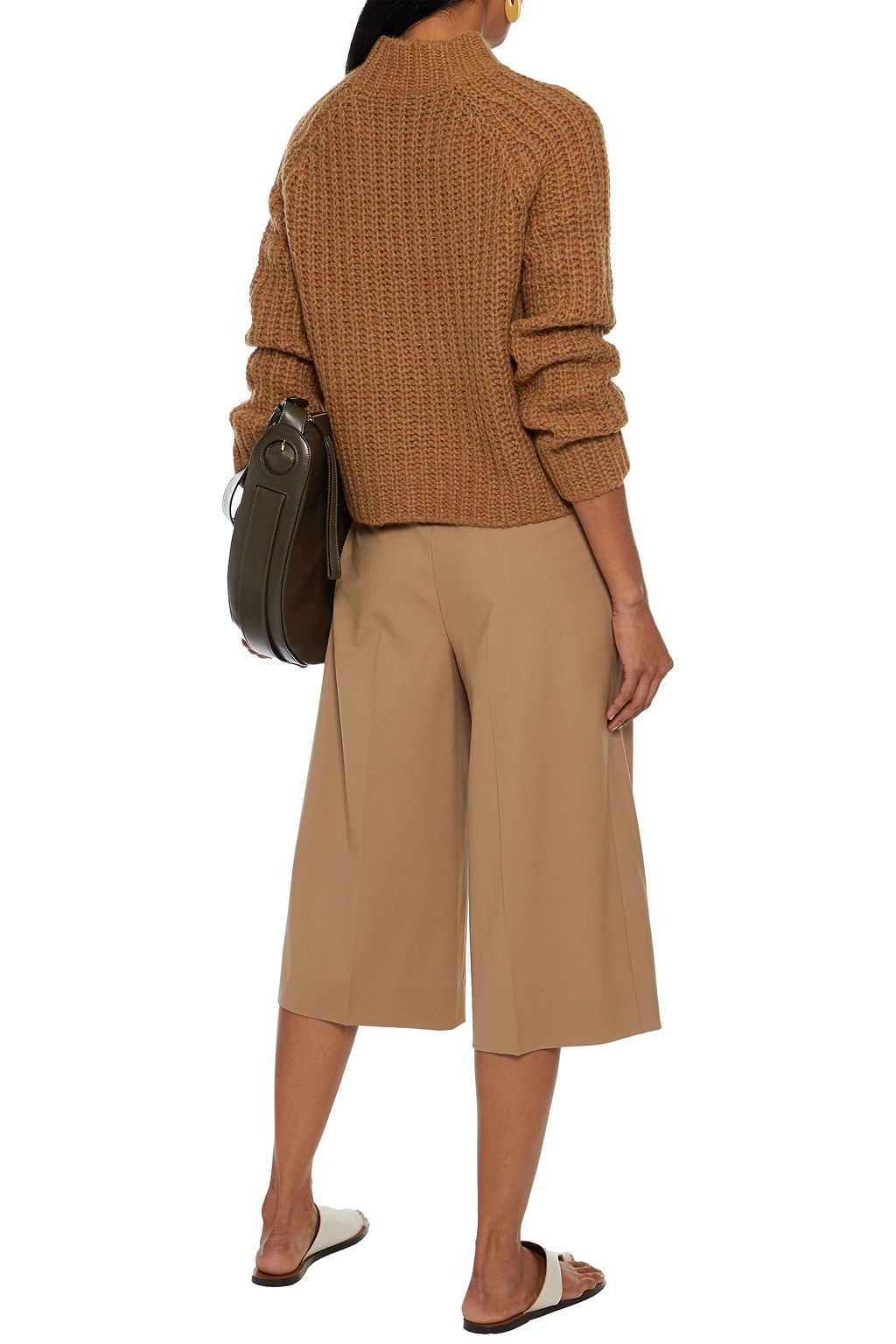 VINCE. Ribbed-knit turtleneck sweater