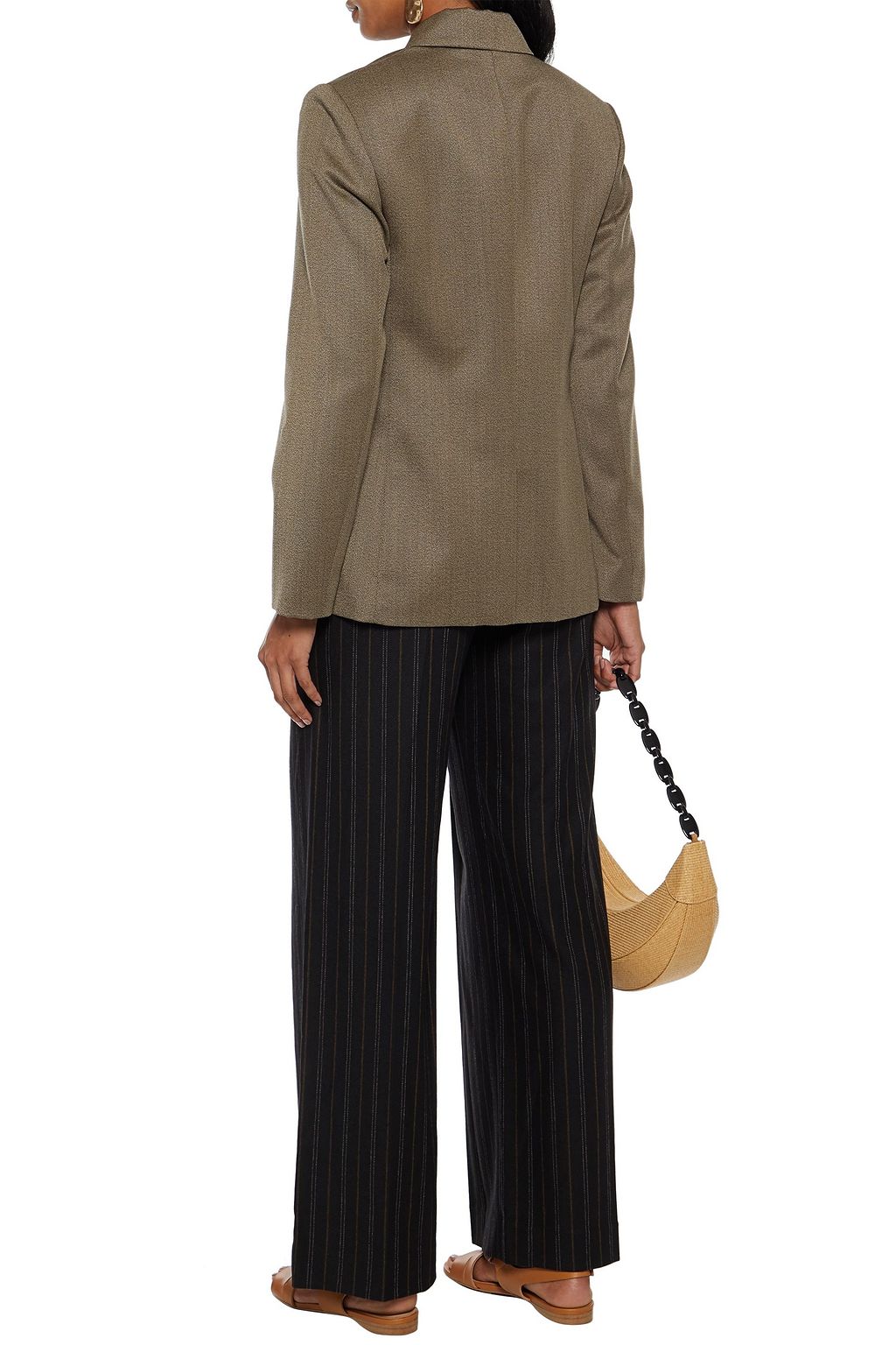 VINCE. Double-breasted wool-blend twill blazer