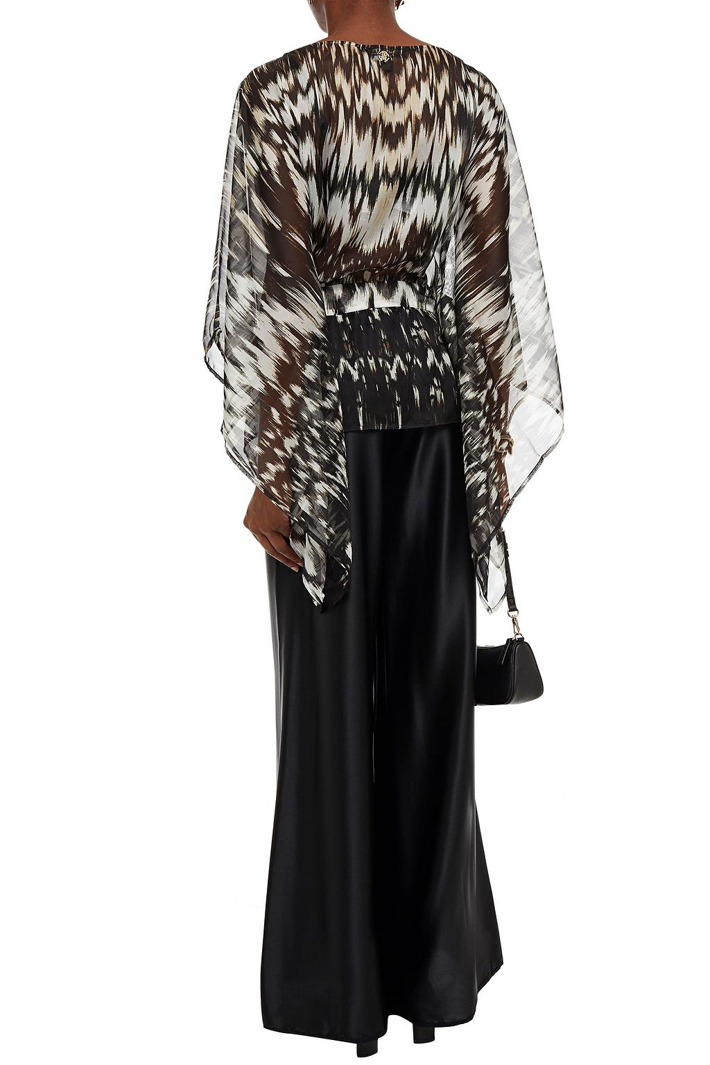 ROBERTO CAVALLI Silk-satin wide-leg pajama pants