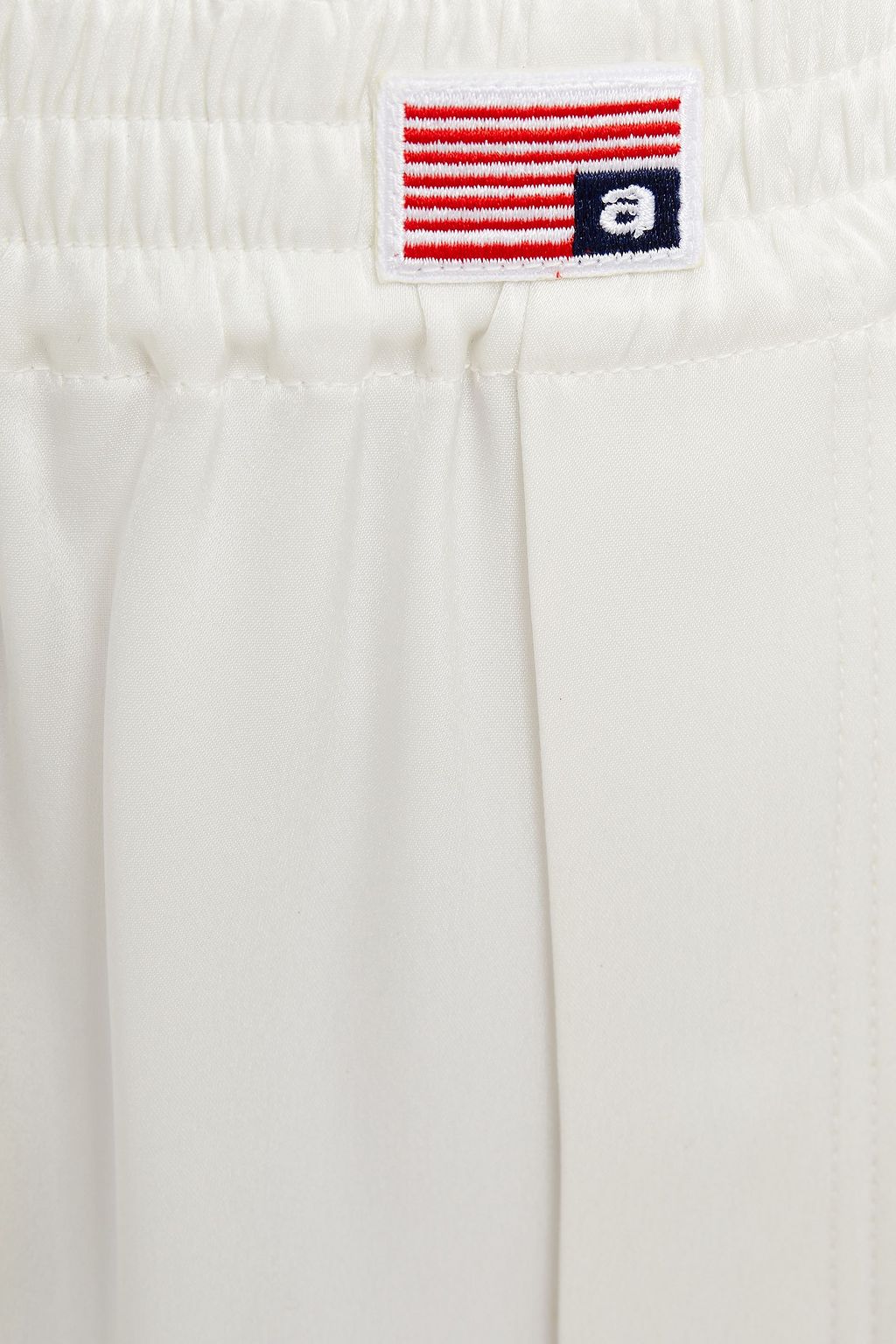 ALEXANDER WANG Lace-trimmed satin shorts