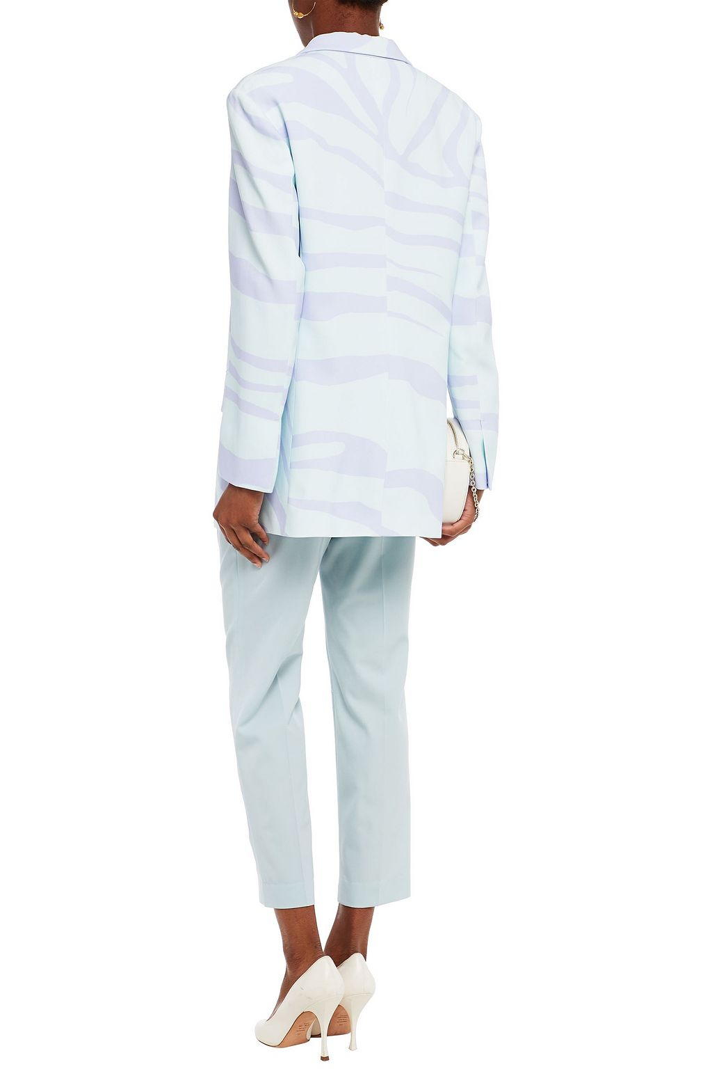 ROBERTO CAVALLI Printed crepe blazer