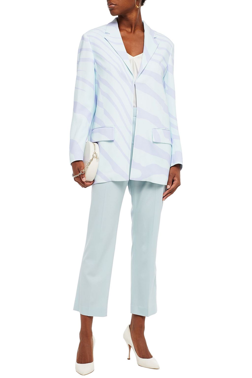 ROBERTO CAVALLI Printed crepe blazer