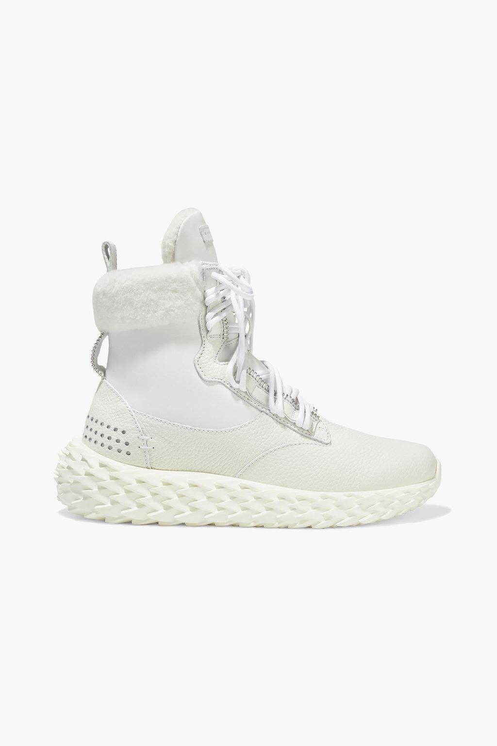 Angreb Janice binde GIUSEPPE ZANOTTI Urchin shearling-trimmed smooth and textured-leather high-top  sneakers | Sale up to 70% off | THE OUTNET