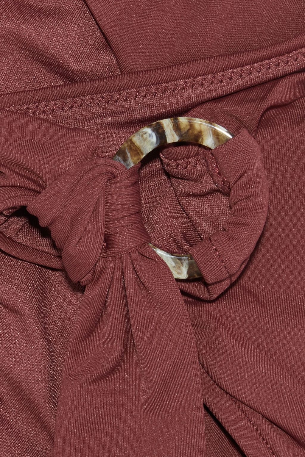 SEAFOLLY Ring-embellished knotted mid-rise bikini briefs