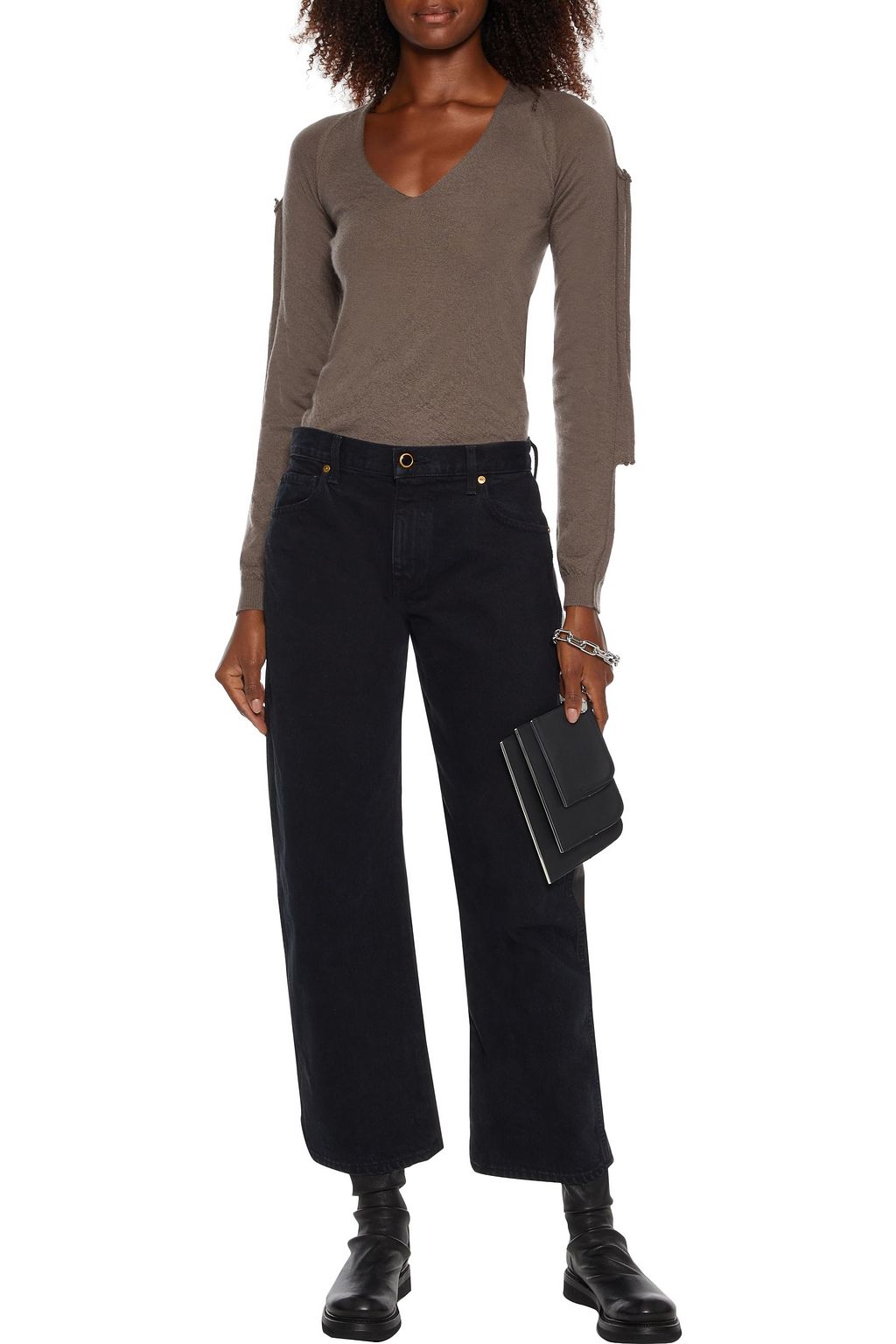 RICK OWENS Brushed cashmere sweater