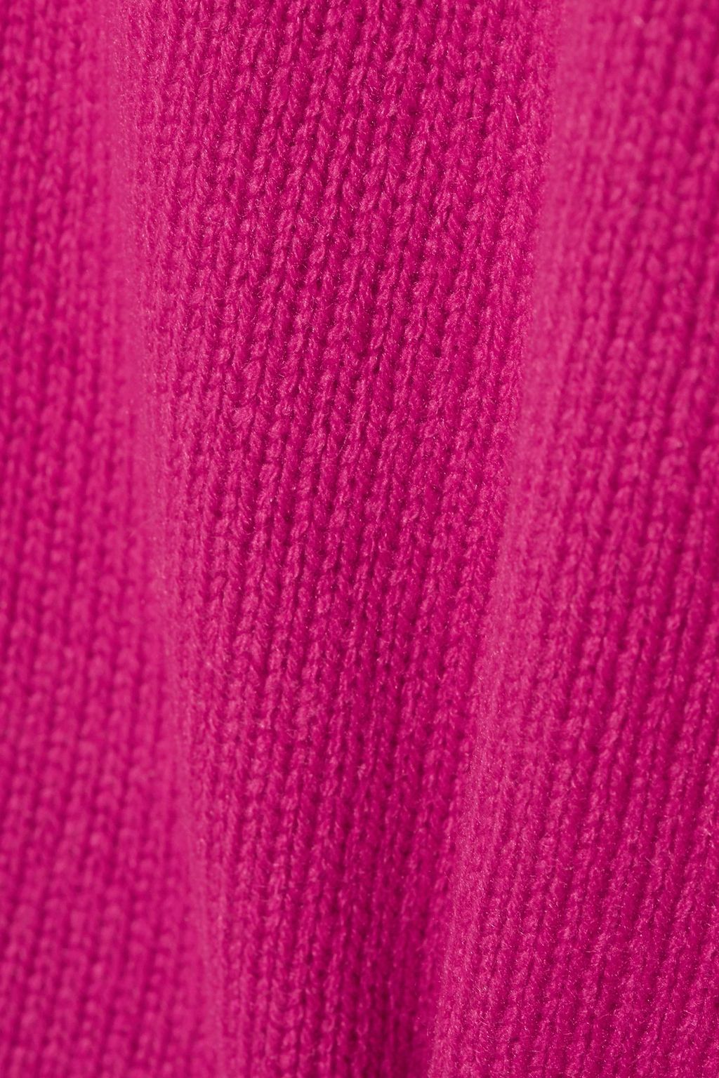 VALENTINO GARAVANI Tie-side silk chiffon-trimmed cashmere top