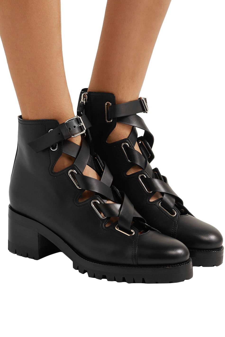 valentino lace up boots