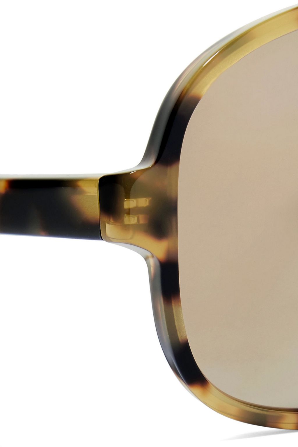ACNE STUDIOS Hole verspiegelte Pilotensonnenbrille aus Azetat mit Schildpatt