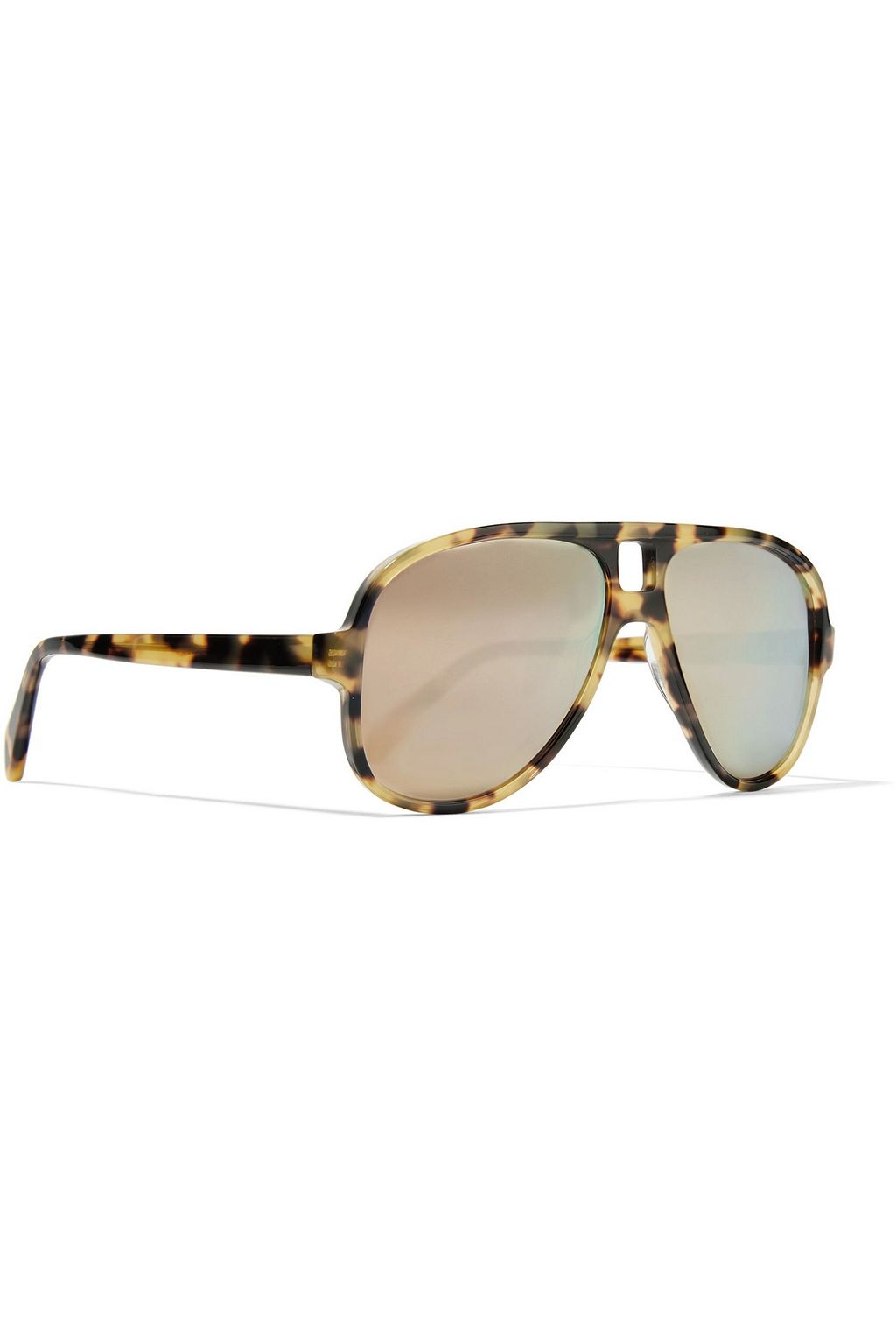 ACNE STUDIOS Hole verspiegelte Pilotensonnenbrille aus Azetat mit Schildpatt