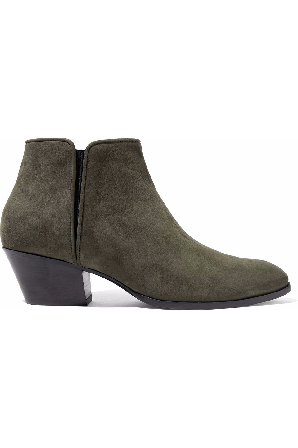 giuseppe zanotti - nubuck ankle boots - green - eu 39