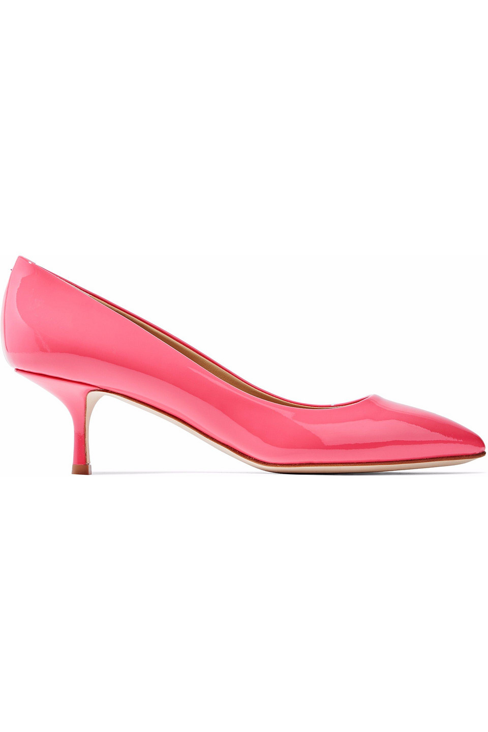 giuseppe zanotti - patent-leather pumps - pink - eu 39.5
