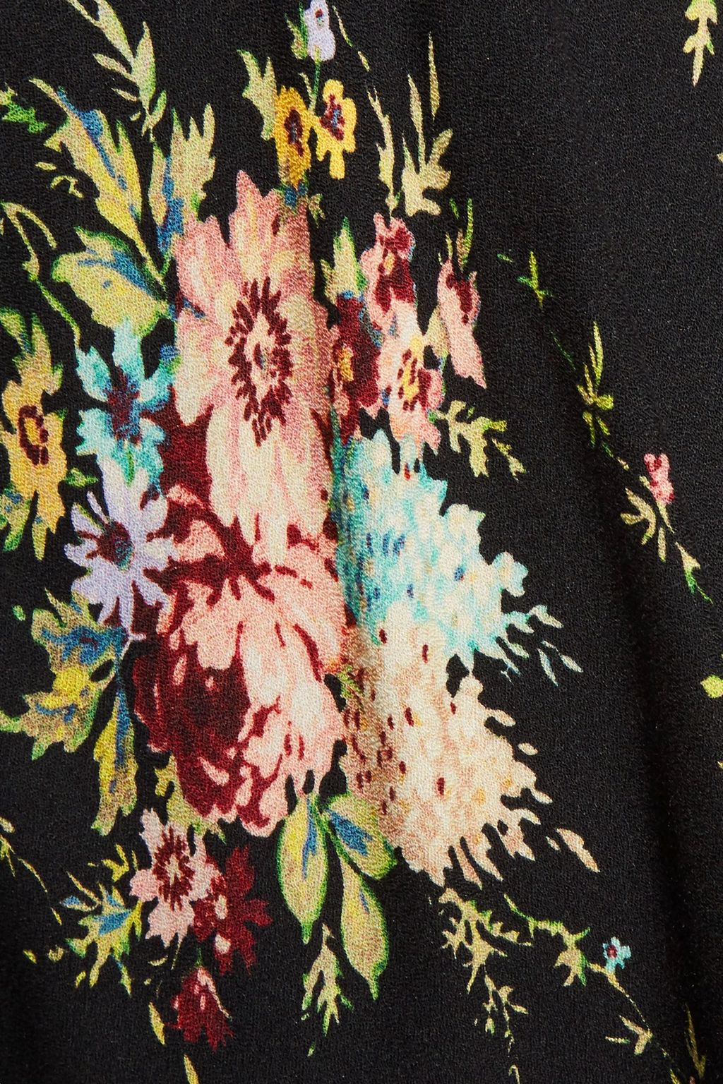 ALICE + OLIVIA Floral-print crepe mini skirt