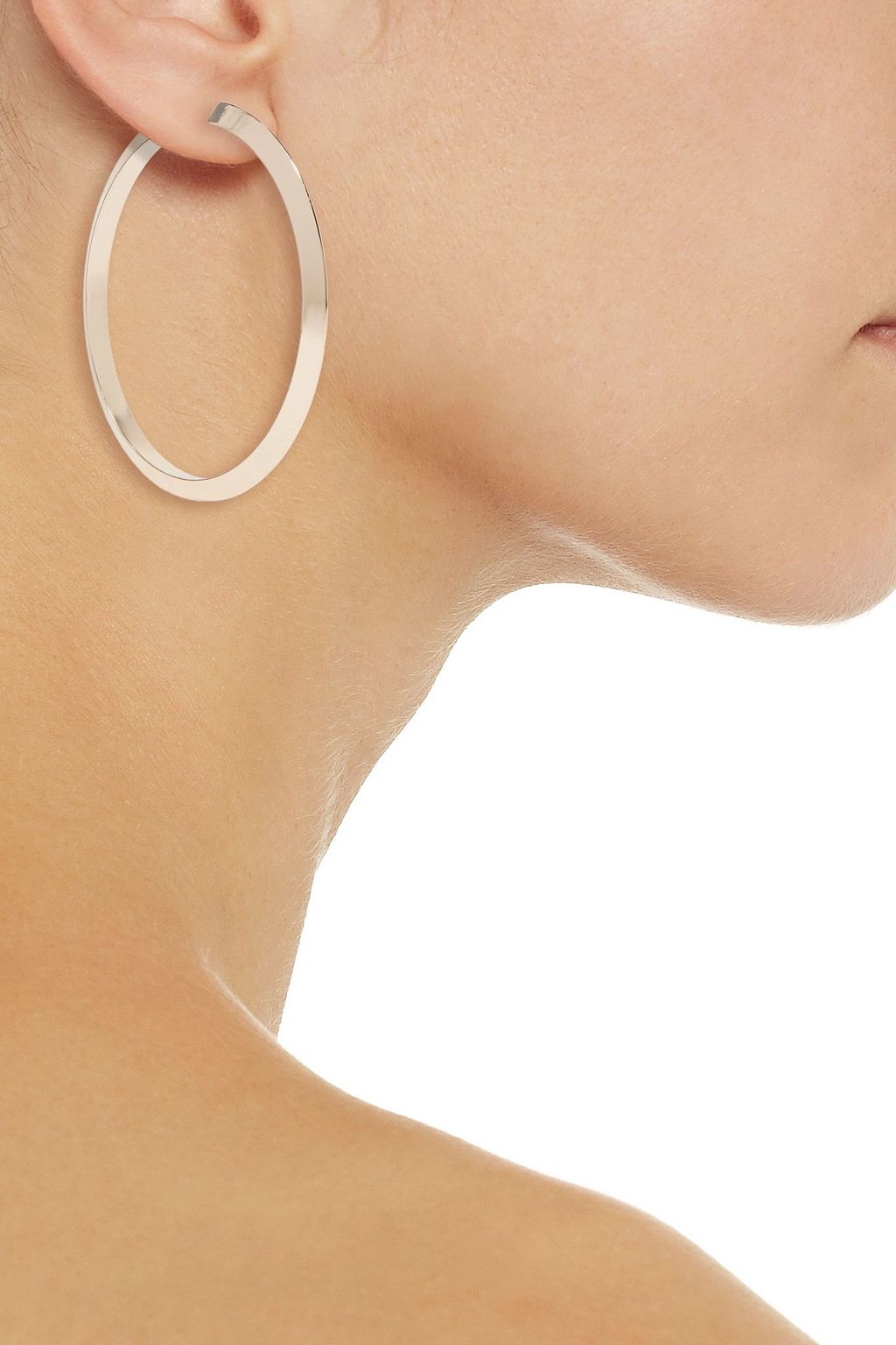 KENNETH JAY LANE Gold-plated hoop earrings