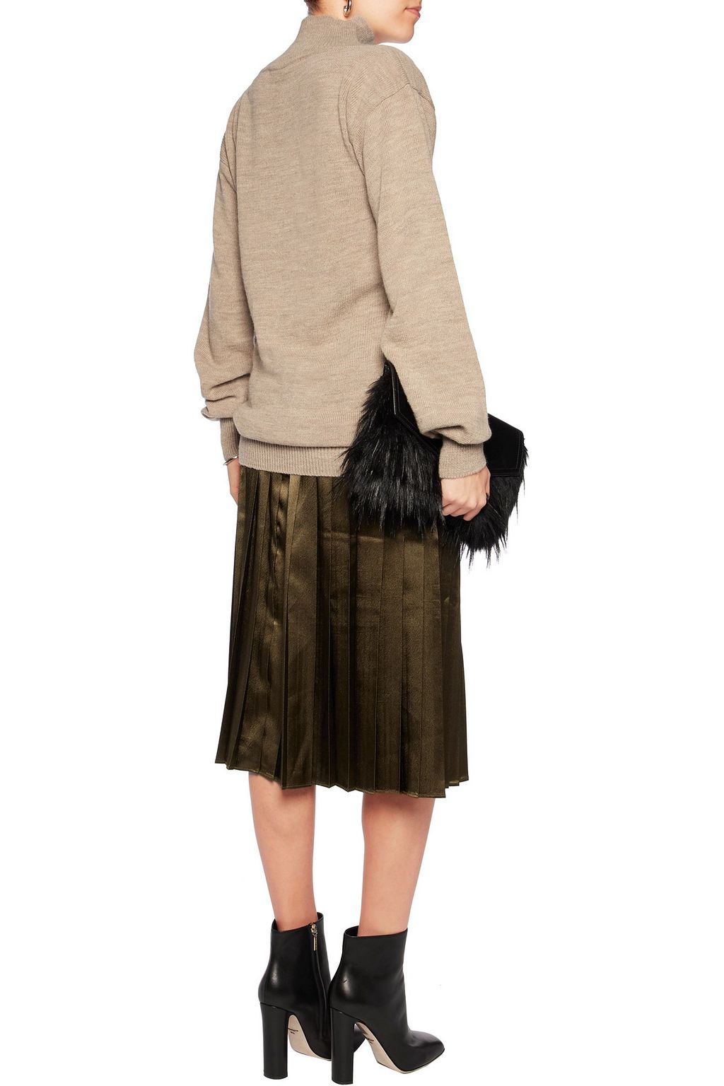 VIVIENNE WESTWOOD ANGLOMANIA Heart Frost intarsia-knit turtleneck sweater