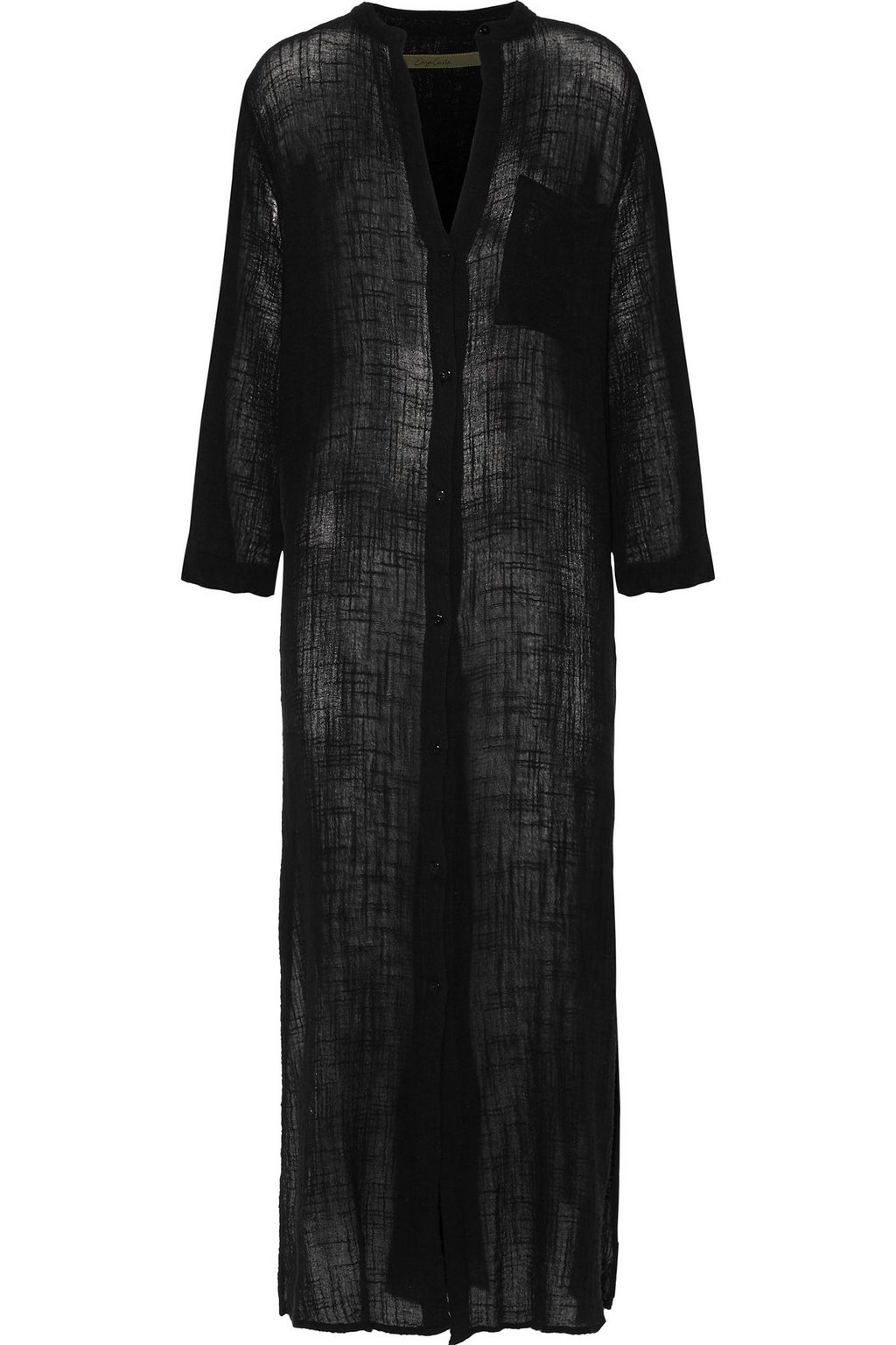 enza costa maxi shirt dress