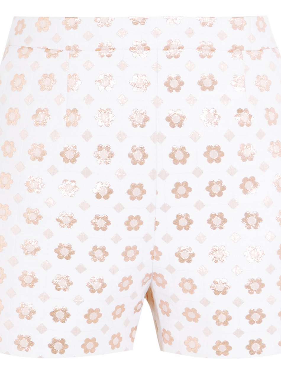 rosannah cotton-blend jacquard shorts