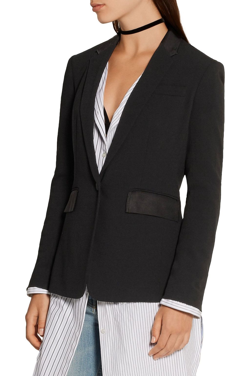 rag and bone windsor blazer black
