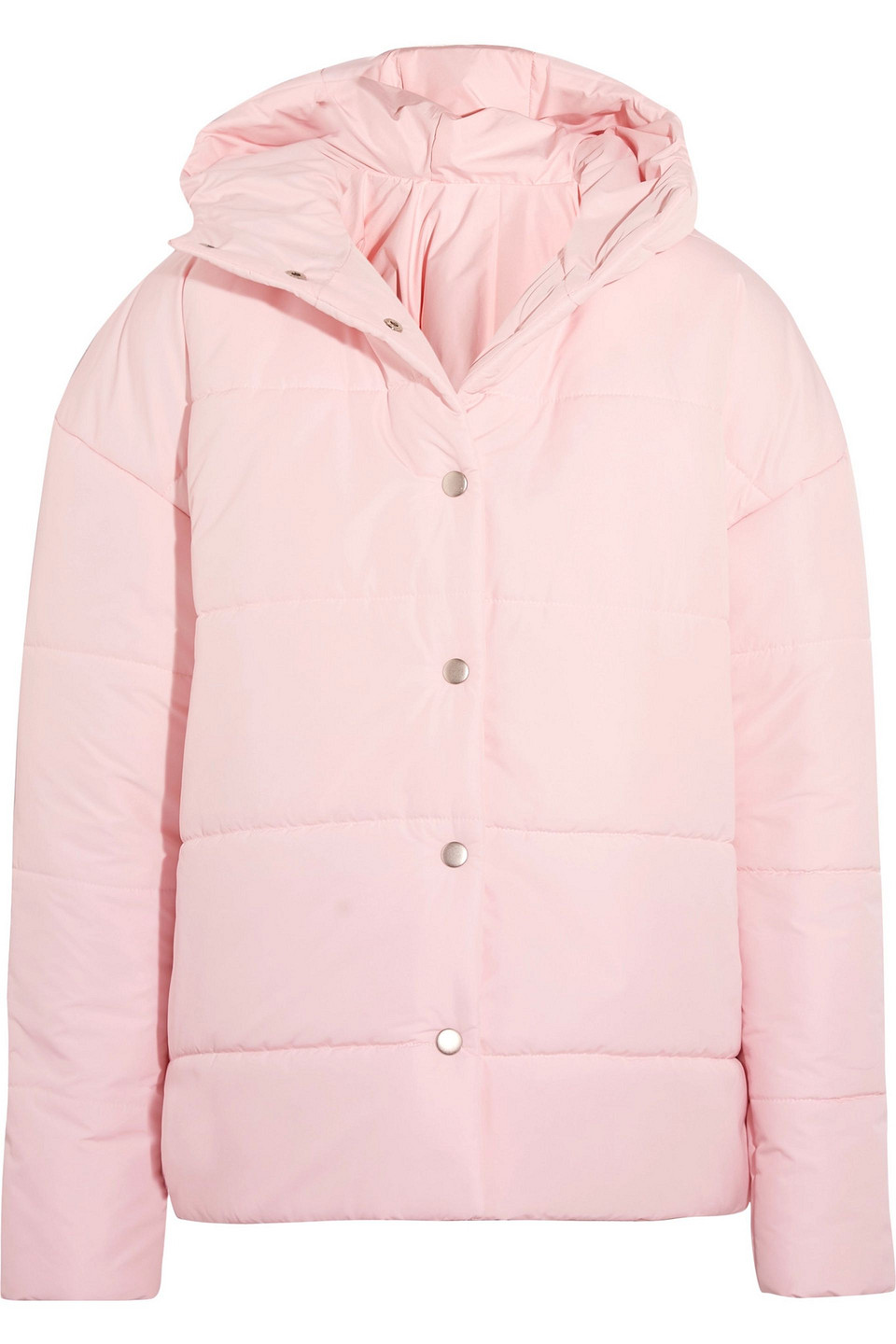 a.w.a.k.e. mode - bubblegum princess oversized quilted shell jacket - pink - l