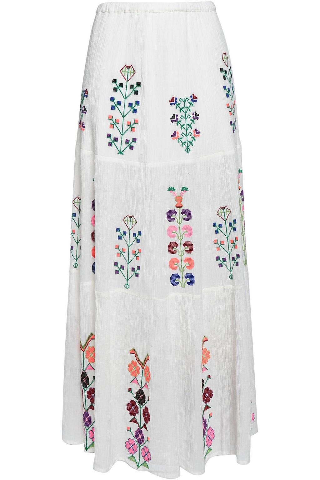 cotton gauze maxi skirt