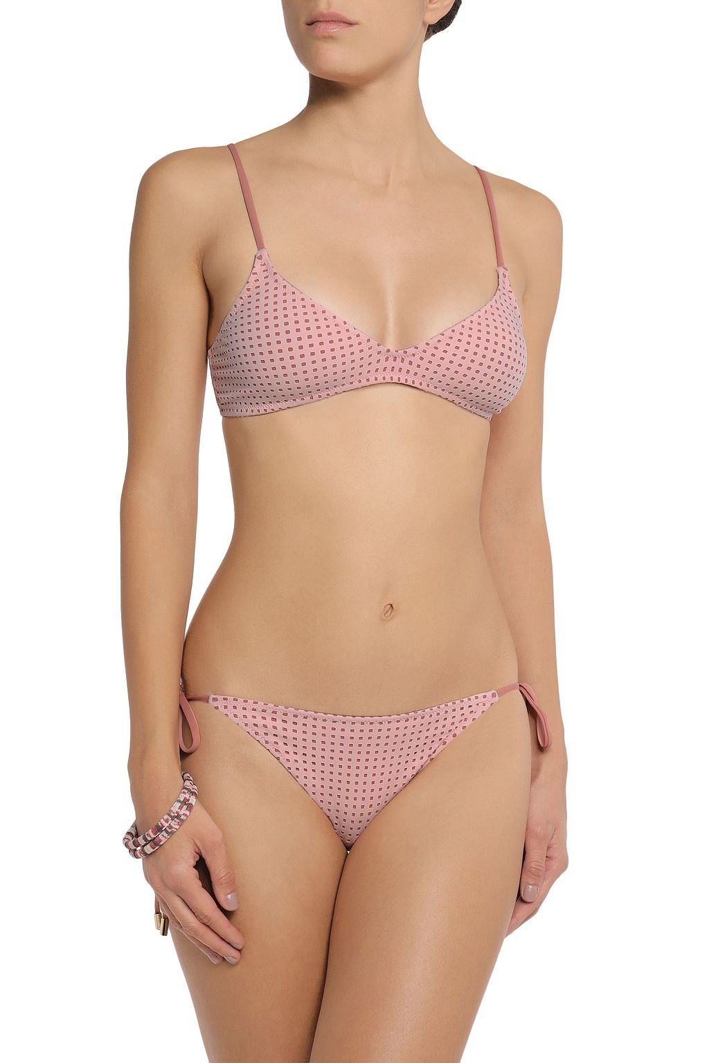 MELISSA ODABASH Laser-cut triangle bikini