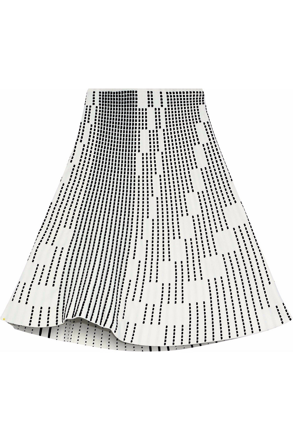roland mouret - fluted embroidered cady skirt - white - s