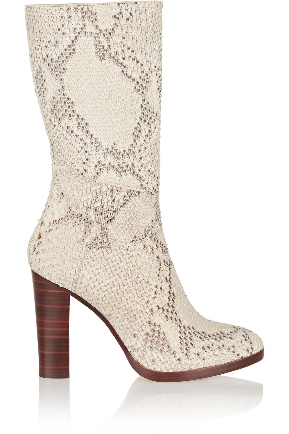 chloe python boots