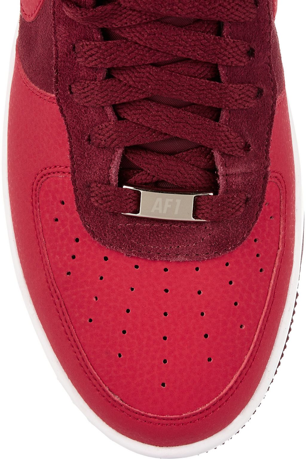 NIKE Air Force 1 Ultra Force Mid suede and leather sneakers
