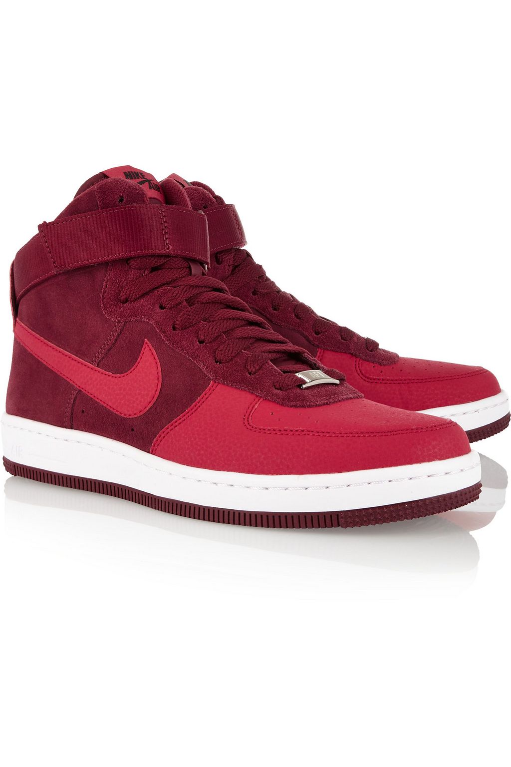 NIKE Air Force 1 Ultra Force Mid suede and leather sneakers