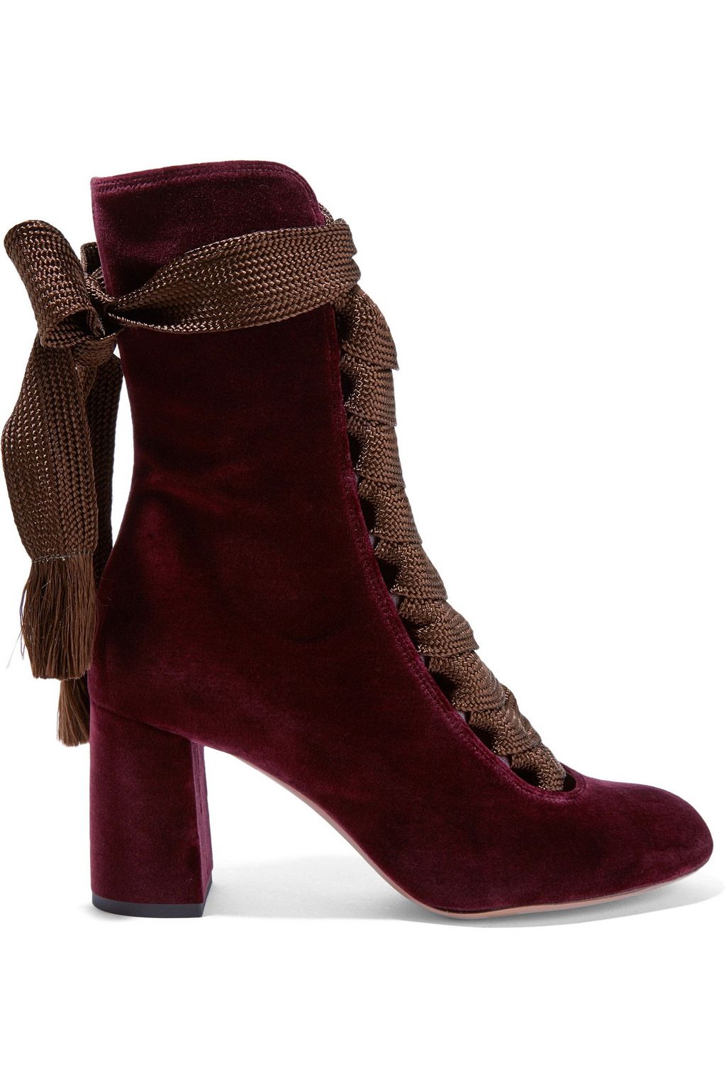 ankle boots maroon