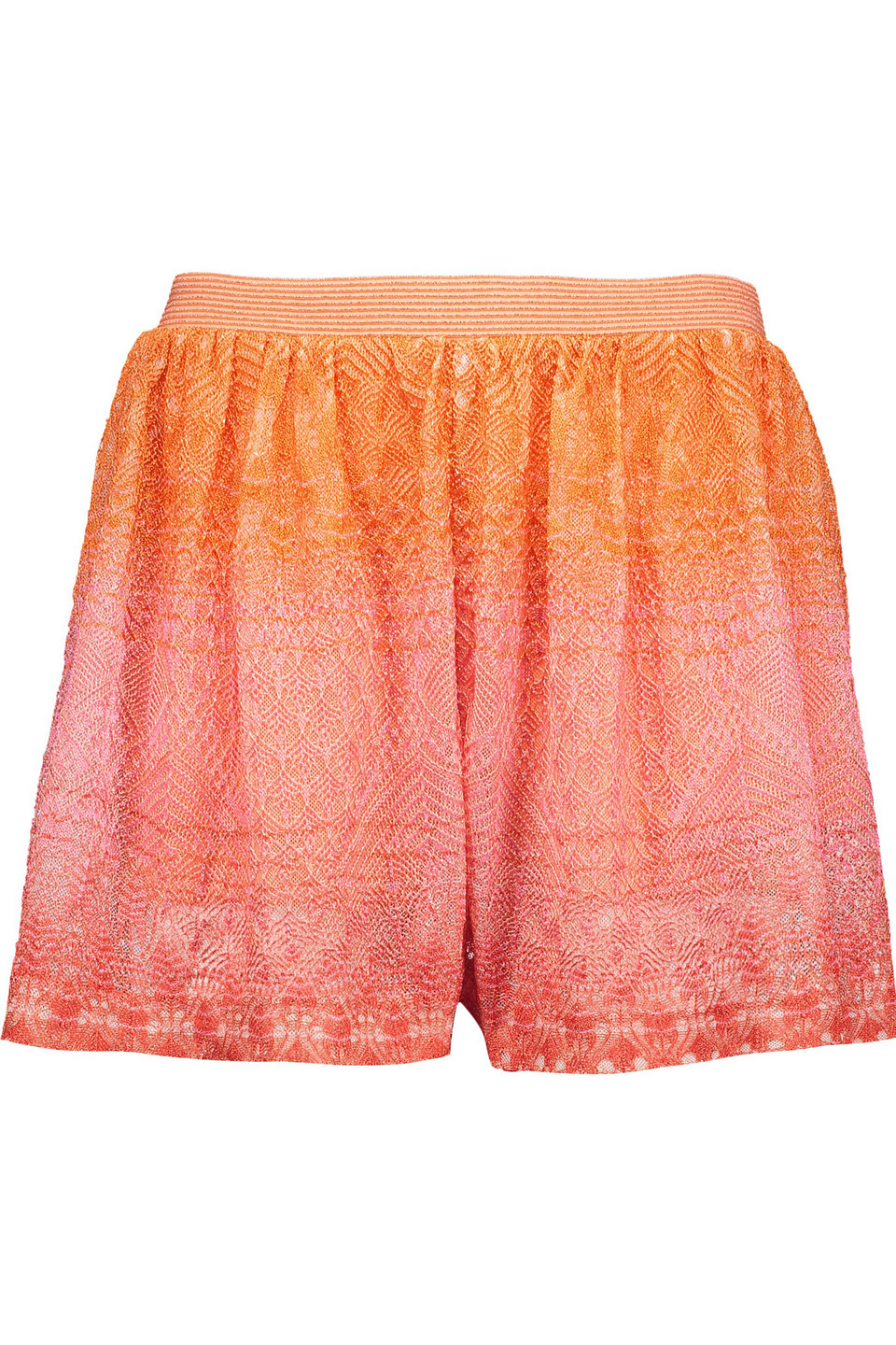 Missoni Crochet-knit Shorts In Multi