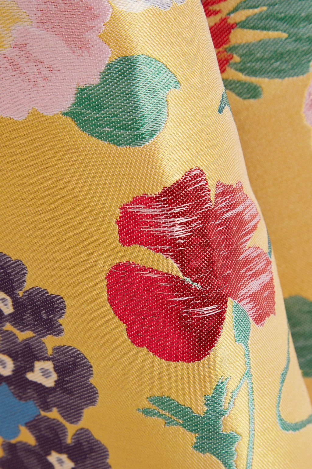 VALENTINO GARAVANI Flared silk-blend jacquard skirt