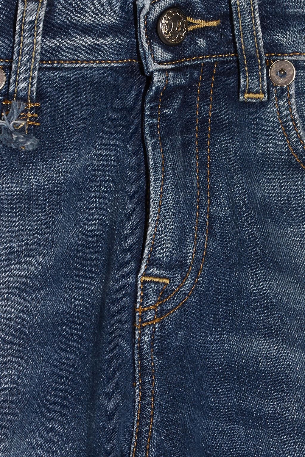 R13 Kate distressed low-rise skinny jeans