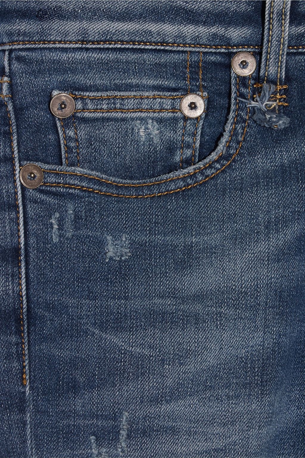 R13 Kate distressed low-rise skinny jeans