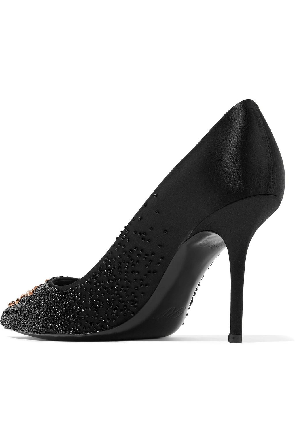 ROGER VIVIER Embellished satin pumps