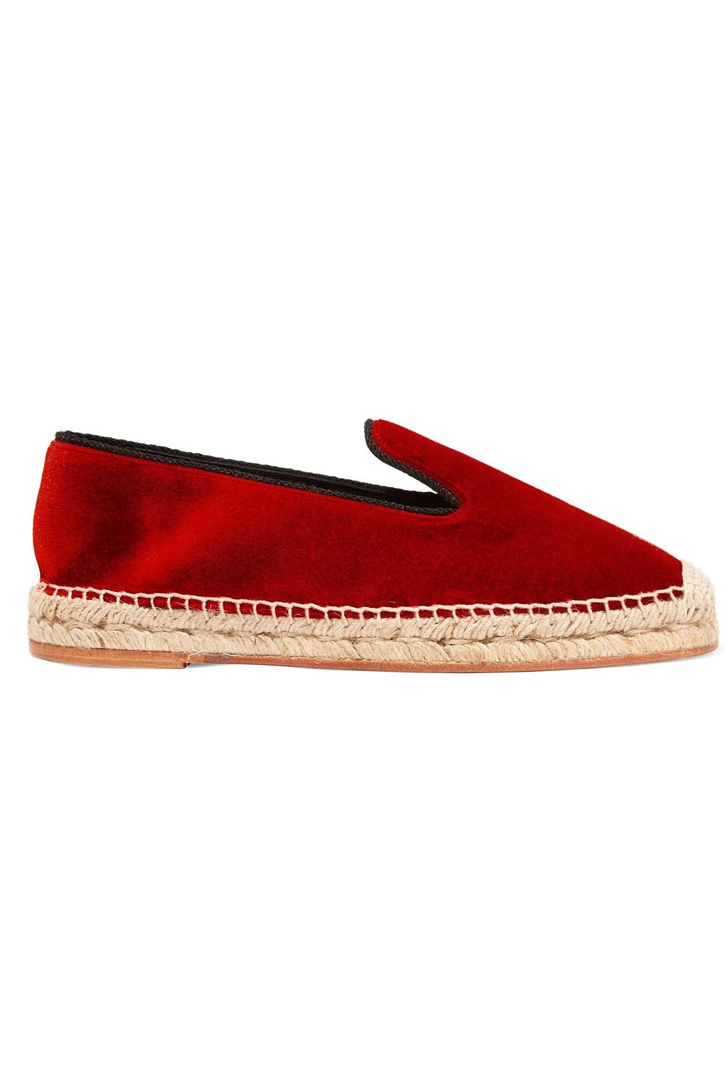 red flat espadrilles