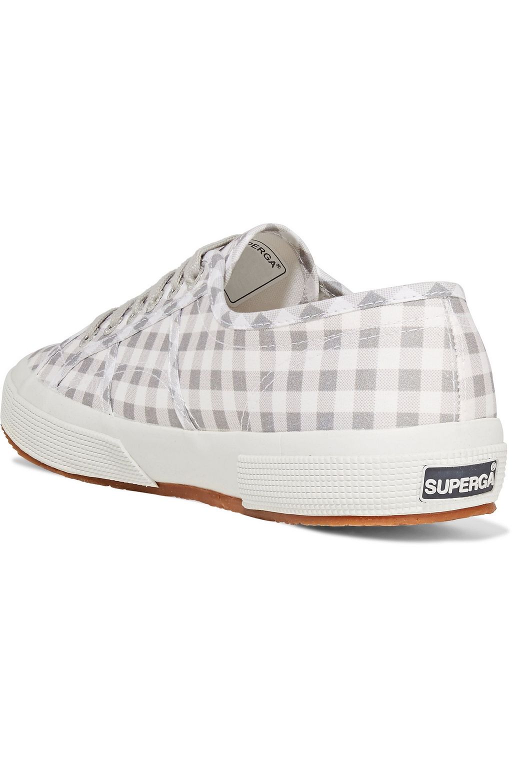 SUPERGA Gingham canvas sneakers