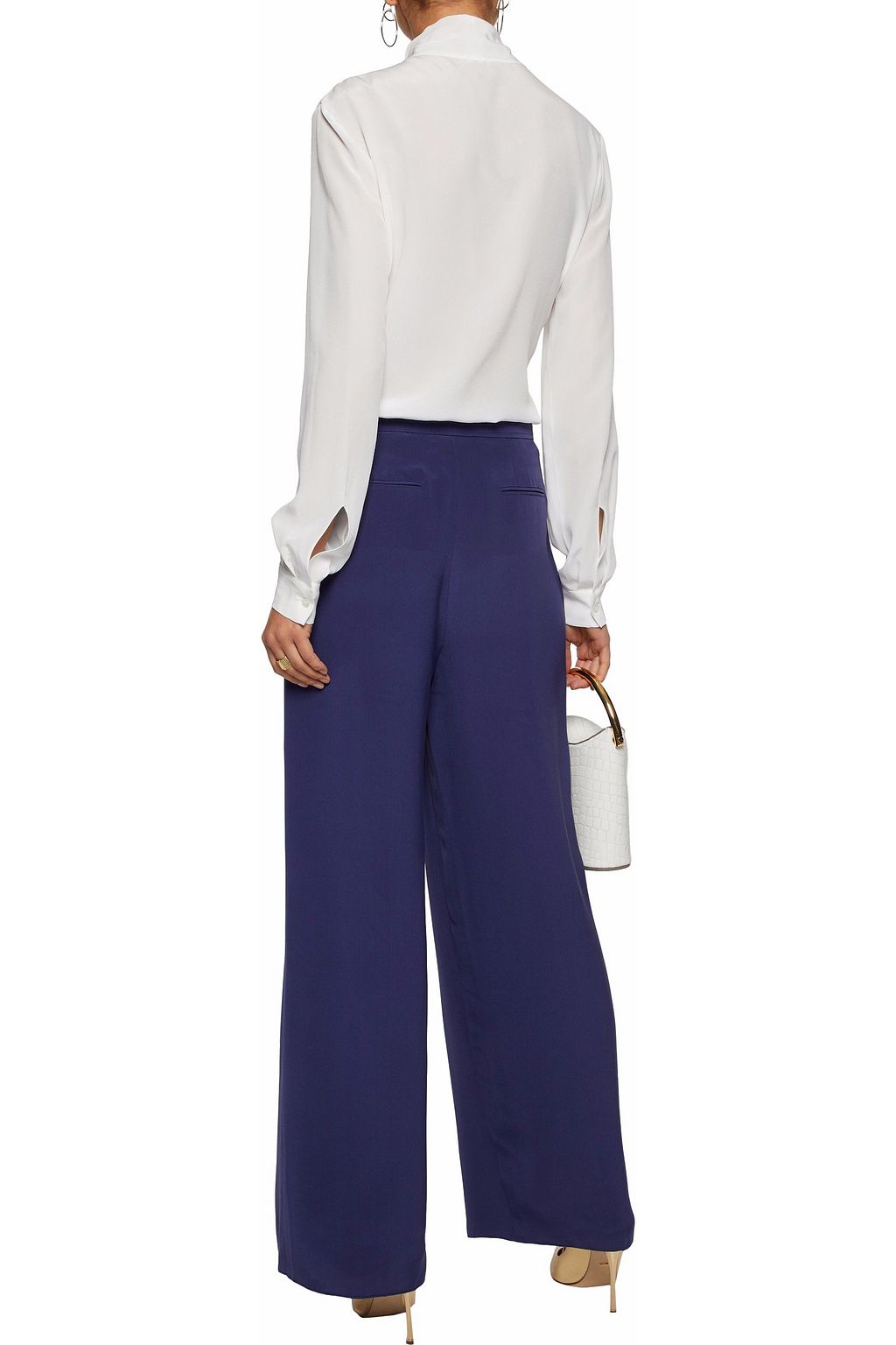 VALENTINO GARAVANI Silk wide-leg pants