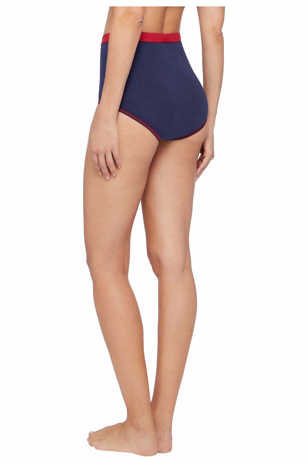 SLEEPY JONES High-rise cotton-blend briefs