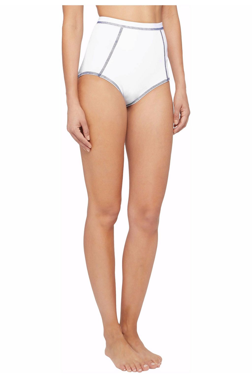 SLEEPY JONES High-rise cotton-blend briefs