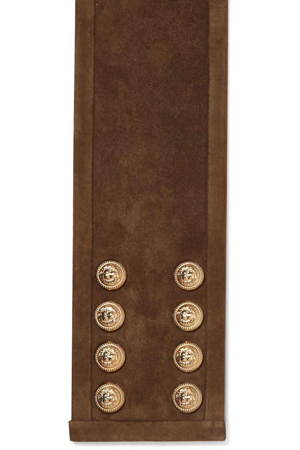BALMAIN Embellished suede waist belt